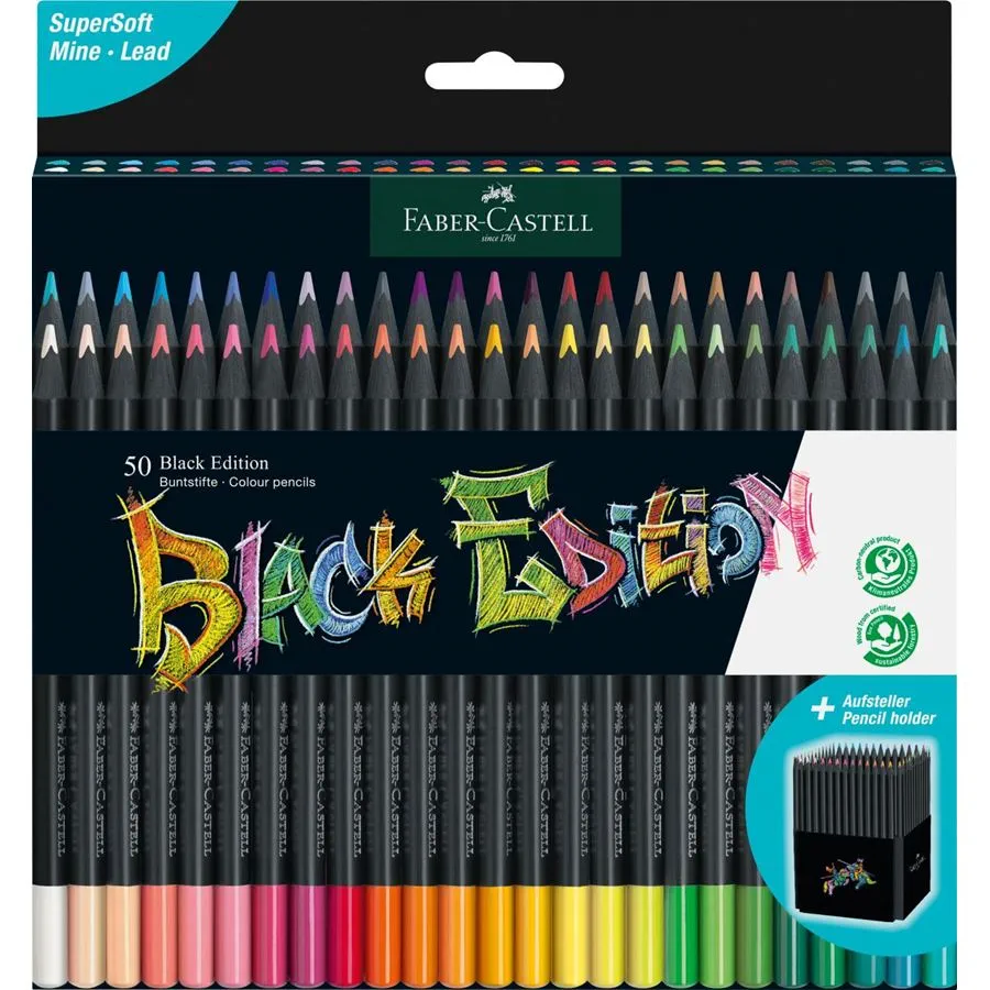 Bild 1 von Faber-Castell - Buntstifte Black Edition 50er