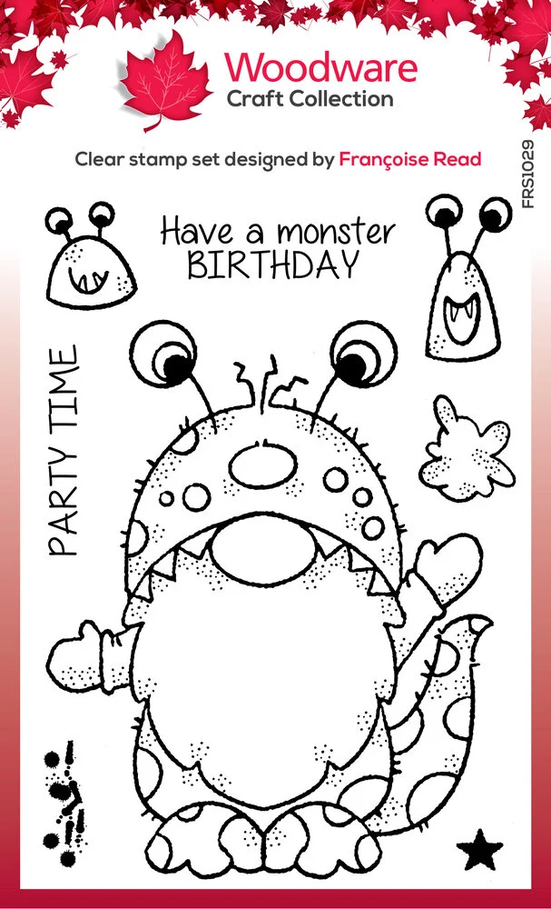 Woodware Clear Stamp Singles Monster Gnome Clear Stamps