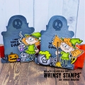 Bild 8 von Whimsy Stamps Die Stanze  - Slimline Decrepit Grave Grabstein