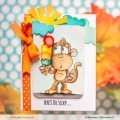 Bild 6 von Whimsy Stamps Clear Stamps  - Monkey Sundae -  Affen Eisbecher