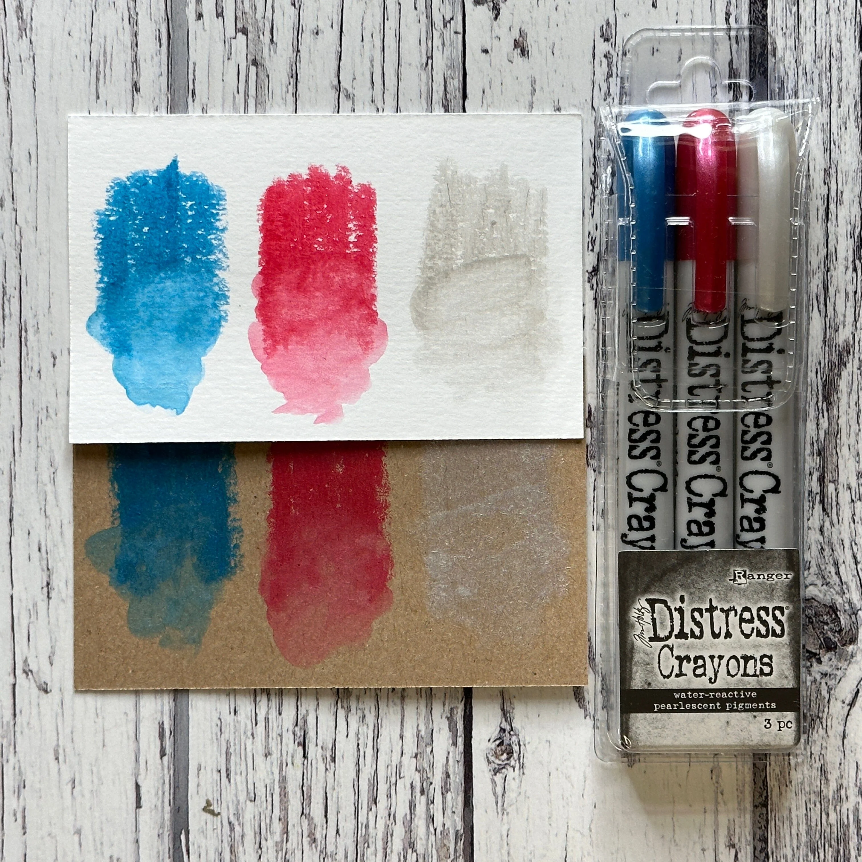 Bild 2 von Tim Holtz Distress Christmas Pearlescent Crayon Set #5