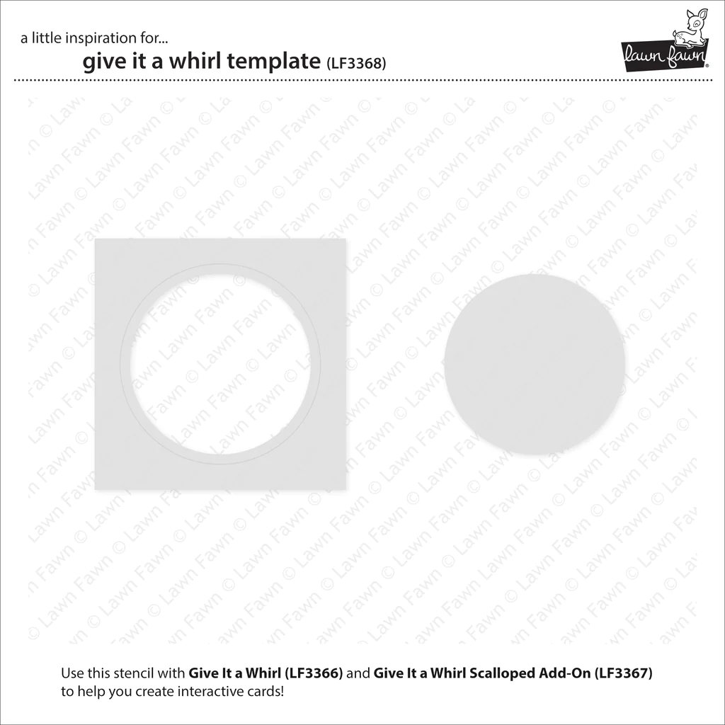 Bild 2 von Lawn Fawn Lawn Template - Schablone  give it a whirl