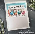 Bild 5 von Art Impressions Clear Stamps Christmas Kitty Flip Card - Weihnachtskatzen
