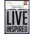 Donna Downey Signature Stencils Schablone  Live Inspired 