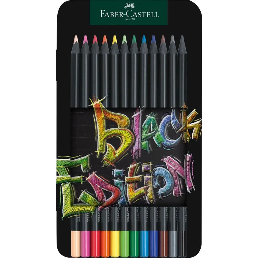 Bild 1 von Faber-Castell - Buntstifte Black Edition 12er Metalletui