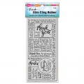 Bild 1 von Stampendous Cling Stamps Slim Boxed Thanks - Stempelgummi Danke