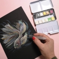 Bild 2 von Vaessen Creative • Florence • Aquarellpapier schwarz Smooth Black A5 15pcs 300g