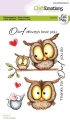 CraftEmotions Stempel - Clear Stamps A6 - Owls 2 Carla Creaties