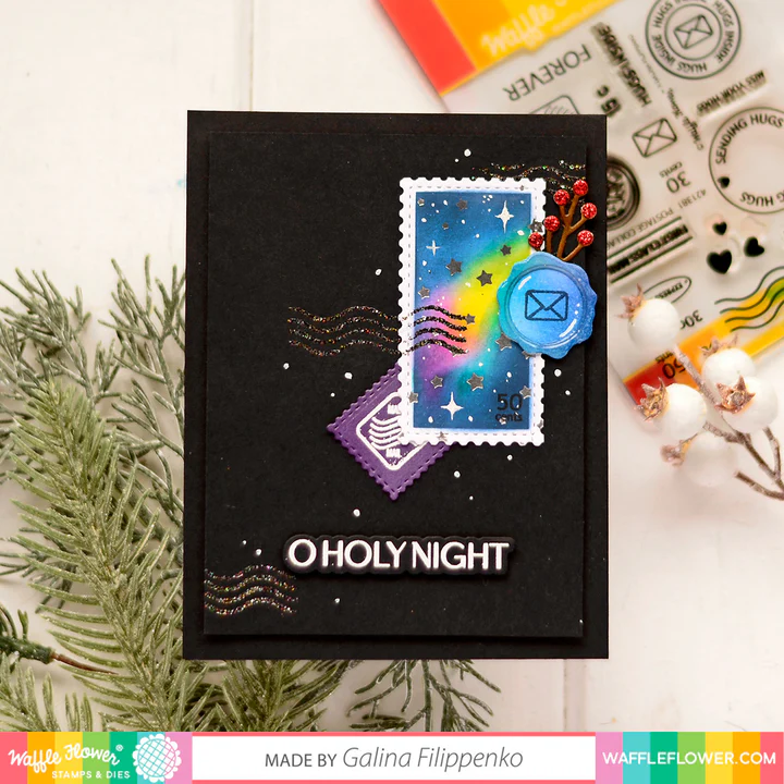 Bild 12 von Waffle Flower Postage Collage Die-Set - Briefmarken-Stanzset