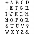 Bild 4 von Woodware Clear Singles Quirky Typewriter Alphabet Caps A5 Stamp - Alphabet
