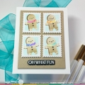 Bild 6 von Waffle Flower Postage Collage Gingerbread Stencil - Briefmarken-Schablone Lebkuchenmännchen