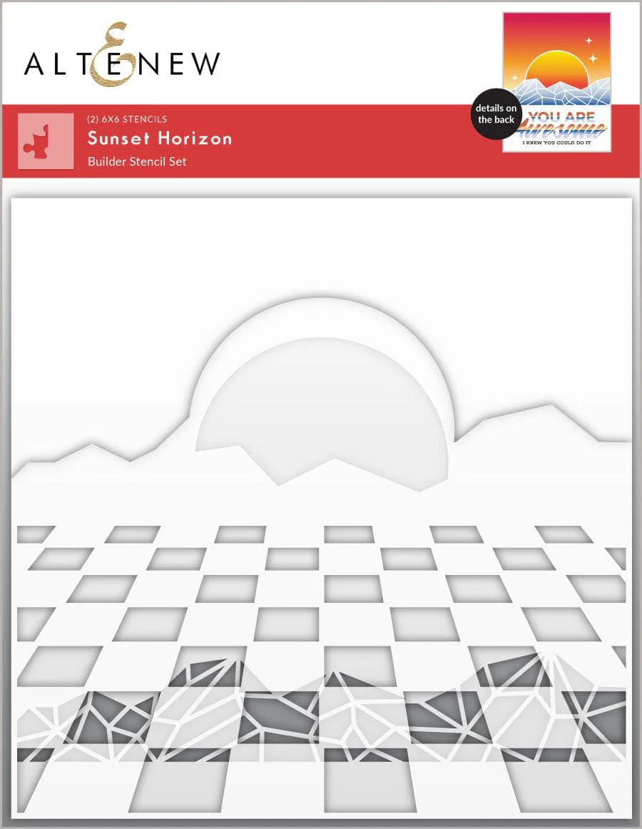 Altenew Sunset Horizon Stencil Set (2 in 1) - Horizont
