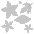 Bild 2 von Sizzix Stanzschablonen- und Stempelset Framelits & Stamps Seasonal Flowers - Weihnachtsstern