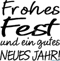 StempelBar Stempelgummi Frohes Fest - quadratisch