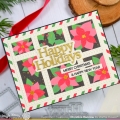 Bild 14 von Waffle Flower Postage Collage Poinsettia Stencil - Briefmarken-Schablone Weihnachtsstern