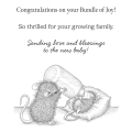 Bild 5 von Spellbinders Top Bundle Of Joy Cling Rubber Stamp Set - House Mouse Stempelgummi