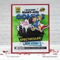 Bild 3 von Whimsy Stamps Rubber Cling Stamp  - Comic Book Page Gummistempel Comicheftseite