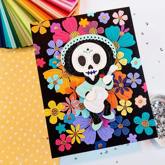 Bild 3 von Spellbinders Dancin' Day of the Dead Boy Etched Dies from the Dancin' Halloween Collecti - Stanz-Set