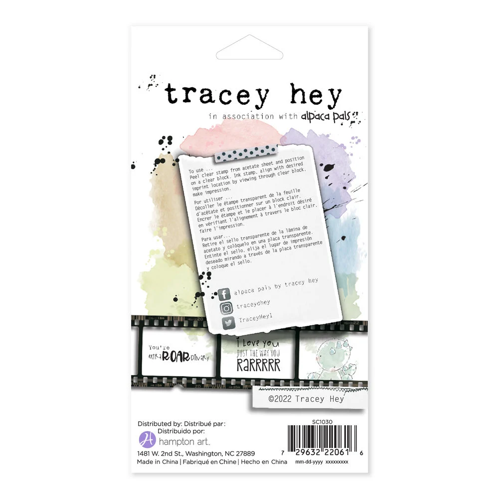 Bild 2 von Hampton Art Stamp Clear Stamps - Tracey Hey - Hey Roarsome