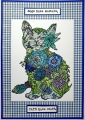 Bild 2 von IndigoBlu Gummistempel - Perfect Puddy Cat A5 Red Rubber Stamp by Janine Gerard-Shaw