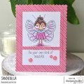 Bild 7 von Gummistempel Stamping Bella Cling Stamp MINI ODDBALL BUTTERFLY GIRL RUBBER STAMP