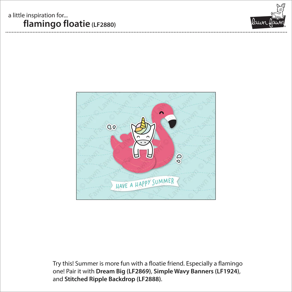 Bild 3 von Lawn Fawn Cuts  - Stanzschablone Flamingo Floatie