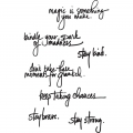 Bild 2 von Dina Wakley Media Cling Stamps - Handwritten Quotes 