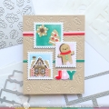 Bild 9 von Waffle Flower Postage Collage Gingerbread Stencil - Briefmarken-Schablone Lebkuchenmännchen