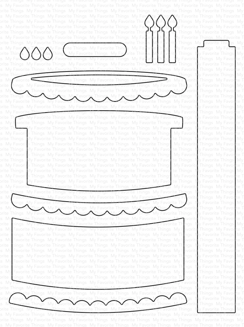 Bild 1 von My Favorite Things - Interactive Birthday Cake Die-namics - Stanze Torte