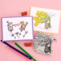 Bild 5 von Spellbinders Bouquet for You Cling Rubber Stamp Set - House Mouse Stempelgummi