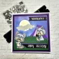 Bild 2 von Whimsy Stamps Clear Stamps - Raccoon Happy Day