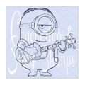 Crackerbox & Suzy Stamps Cling - Gummistempel Stuart Playing