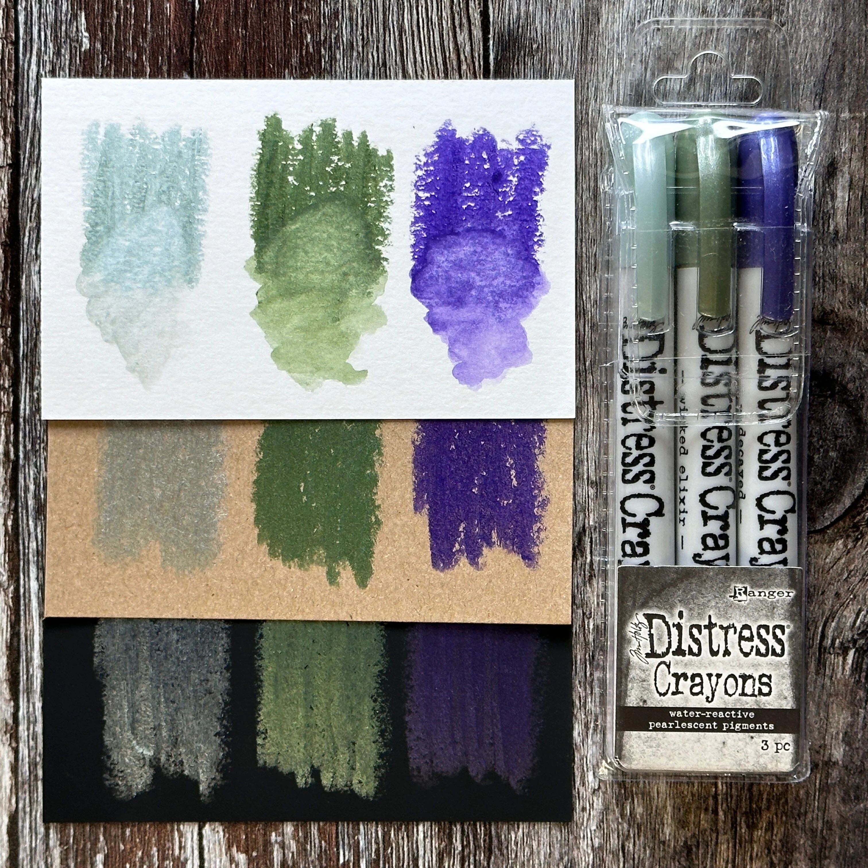 Bild 2 von Tim Holtz Distress Halloween Pearlescent Crayon Set #6