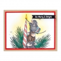 Bild 2 von Spellbinders  Holiday Glow  Cling Rubber Stamp Set - House Mouse Stempelgummi