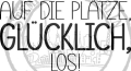 StempelBar Stempelgummi Auf die Plätze