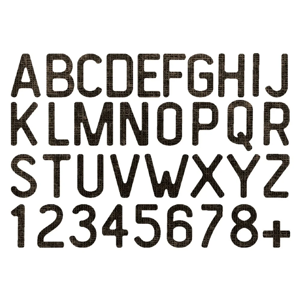Bild 5 von 2D TF Embossing Folder Thinlit Set Vault Side Order Letterboard by Tim Holtz