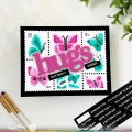 Bild 15 von Waffle Flower  Postage Collage Butterfly Stencil - Stencil-Set