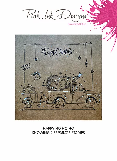 Bild 3 von Pink Ink Designs - Stempel  Happy Ho Ho Ho - Weihnachten Auto