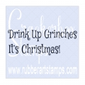 Crackerbox & Suzy Stamps Cling - Gummistempel  Grinches Drink Up