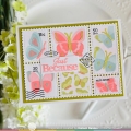 Bild 7 von Waffle Flower  Postage Collage Butterfly Stencil - Stencil-Set