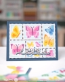 Bild 10 von Waffle Flower  Postage Collage Butterfly Stencil - Stencil-Set