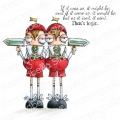 Gummistempel Stamping Bella Cling Stamp ODDBALLS TWEEDLE DEE AND TWEEDLE DUM RUBBERSTAMP