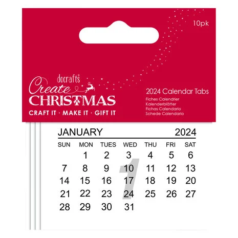 2024 Kalenderblätter (10Stk)