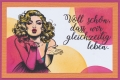 Bild 2 von StempelBar Stempelgummi Küssende Lady