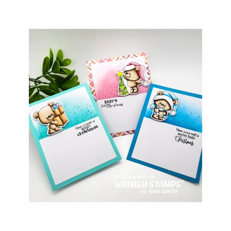 Bild 3 von Whimsy Stamps Clear Stamps - Teddy Bear Christmas Eve