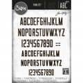 Sizzix Thinlits Die by Tim Holtz - Stanzschablone - Alphanumeric Theory - Alphabet