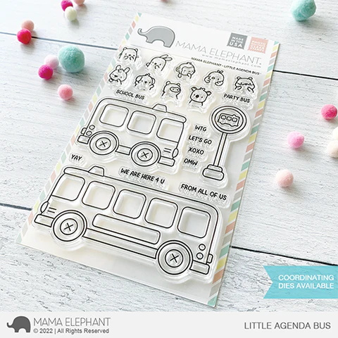 Mama Elephant - Clear Stamps  LITTLE AGENDA BUS