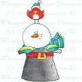  Gummistempel Whipper Snapper Cling Stamp Tophat Snowman/Bird