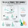 Bild 3 von Concord & 9th Clear Stamp - FA LA LA FRINGE TREE - Weihnachtsbaum