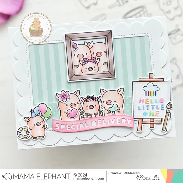 Bild 2 von Mama Elephant - Clear Stamps PAINTING PIGGIES